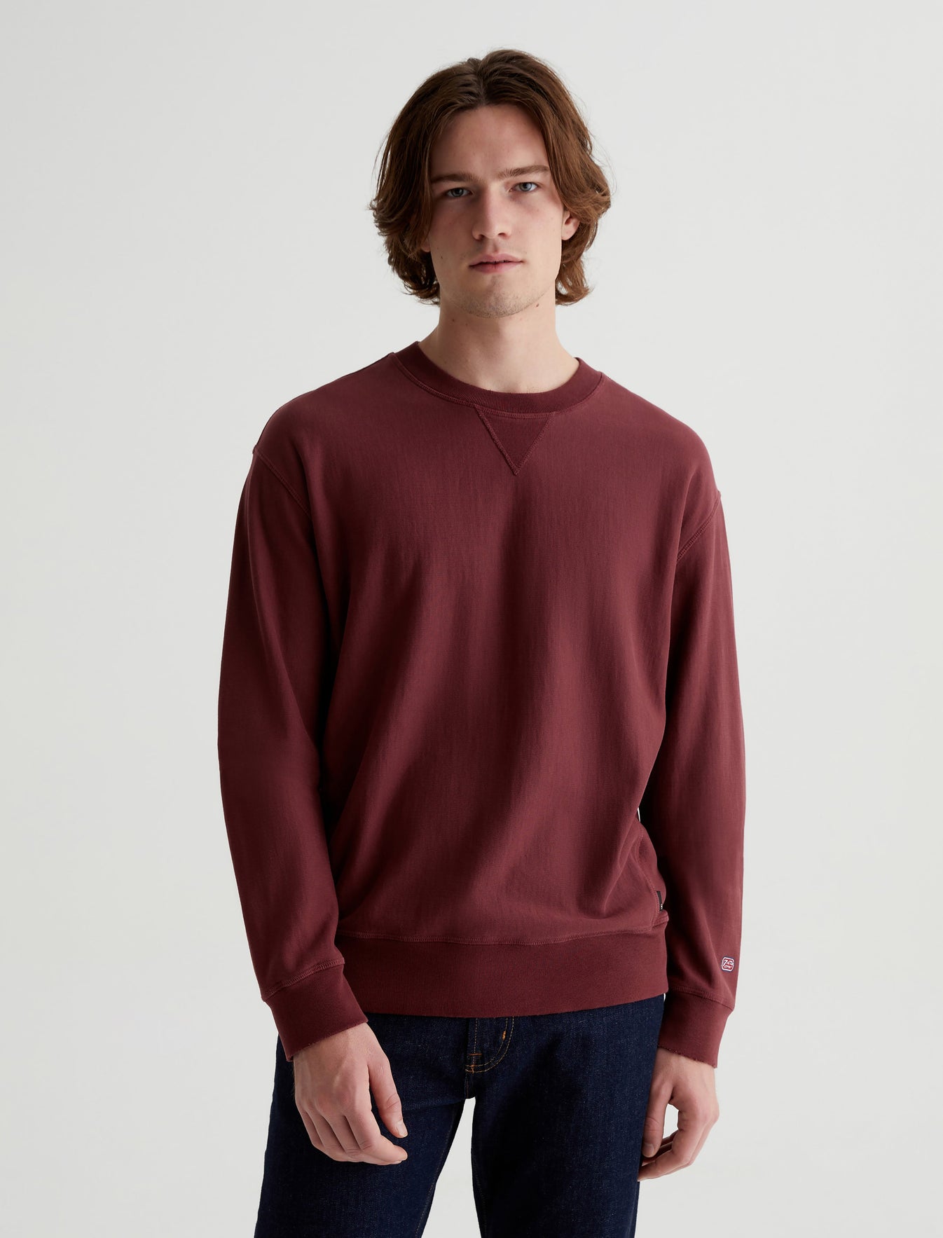Arc Panelled Sweatshirt|AG-ed Relaxed Crew Neck Panelled
